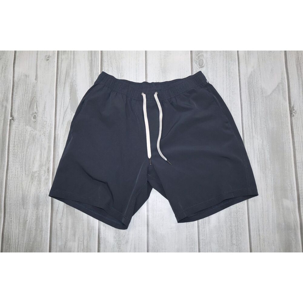Fair Harbor Men's Anchor Trunk Shorts Lined Solid Navy Size Large Stretch